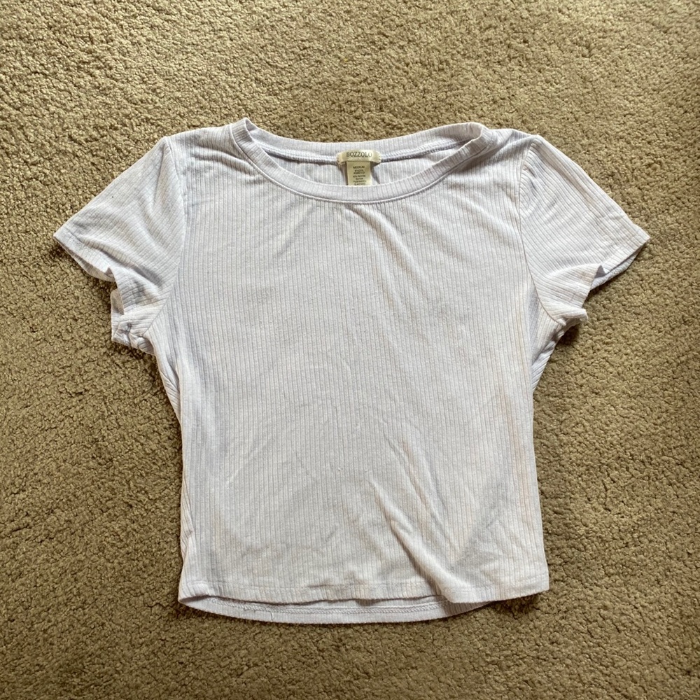 White Cropped T-Shirt